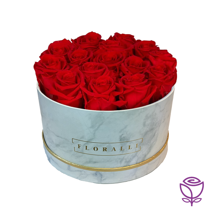 Medium Round White Marble Box