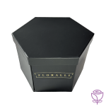 Hexagon Box With 12 Roses an Chocolate
