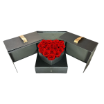 Black Square Box With a Heart Shape in the Center