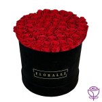 Large Black Round Velvet Box