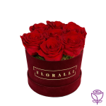 Mini Red Round Velvet Box