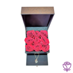 Black Small Box With Flowers and Gift