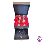 Black Small Box With Flowers and Gift